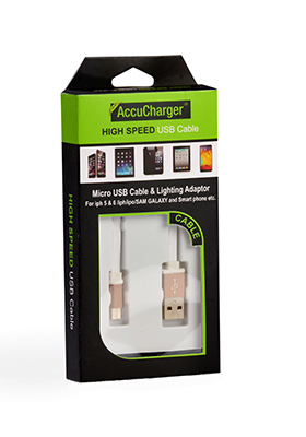 Micro USB Cable & Lighting Adaptor