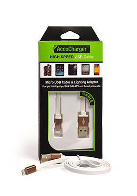 Micro USB Cable & Lighting Adaptor