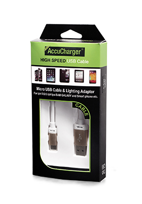Micro USB Cable & Lighting Adaptor